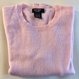 Lord & Taylor Pink Cashmere Sweater